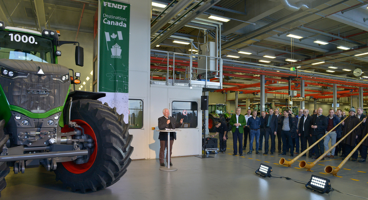 Much earlier than expected, the 1000th Fendt 1000 Vario rolled off the production line