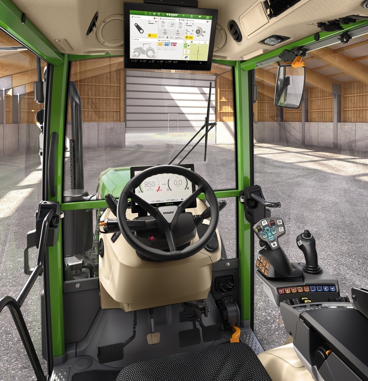 Driver's cab of the Fendt 200 VFP Vario