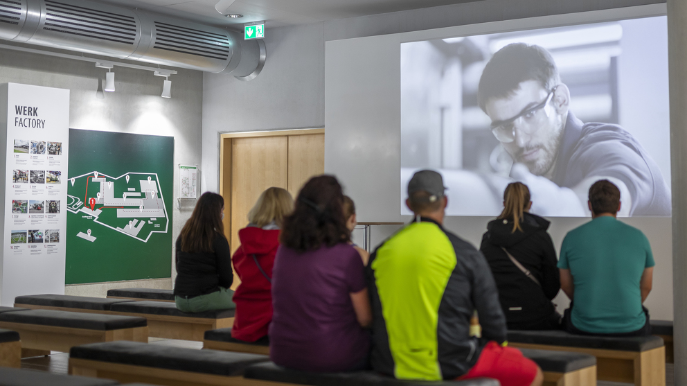 Visitors will be shown a video about the history of Fendt.