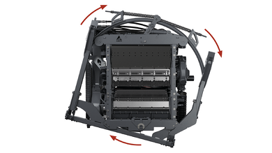 Pendulum frame of the Fendt Katana 3