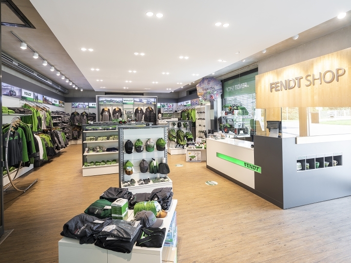Interior view of the Fendt Shop