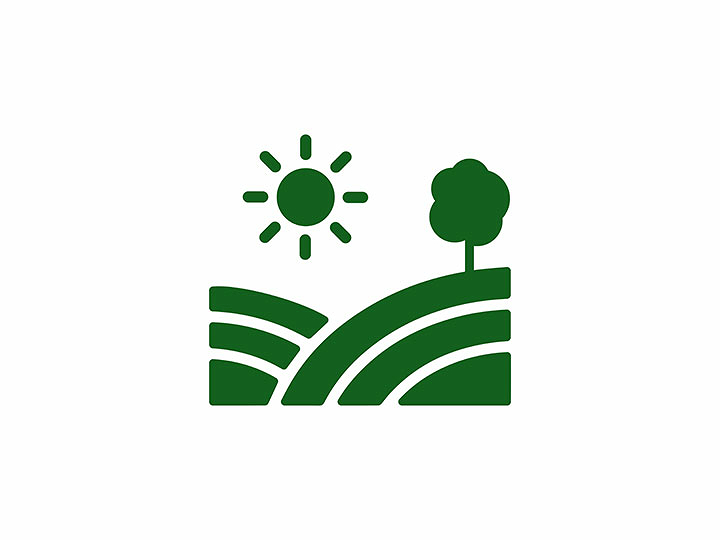 Icon grassland farming