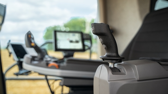 Close-up of the IDEALdrive joystick steering