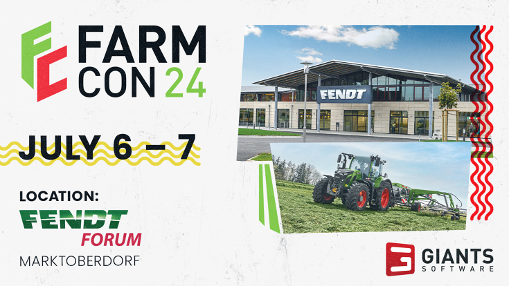 FarmCon24 logo FarmCon24 logo with date and location Fendt Forum