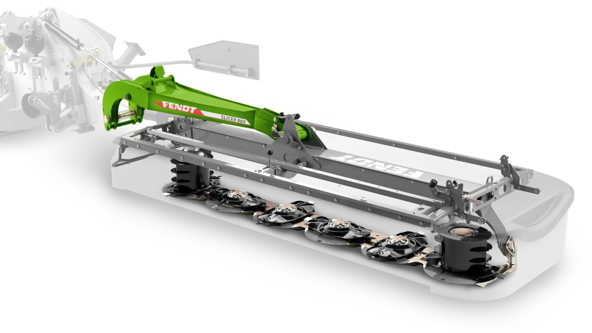 Picture of a Fendt Streamline cutter bar with inside view