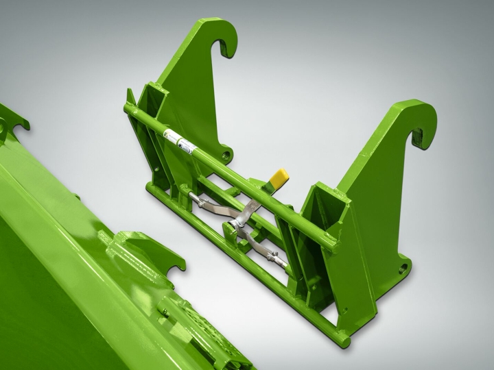 Adapter frame for EU brackets on light grey background