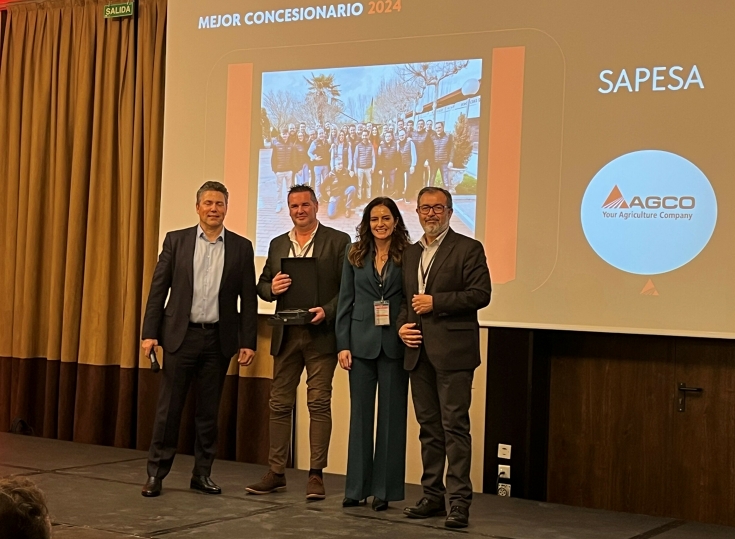 Sapesa received the award for the best AGCO Iberia dealership of 2024