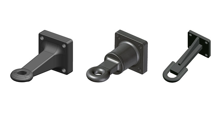 Fixed drawbar eye, swivelling drawbar eye or hitch hook of the Fendt Twister