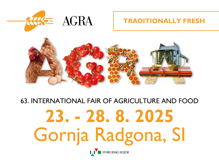 Agra Radgona logo with date and AGRA lettering on a white background