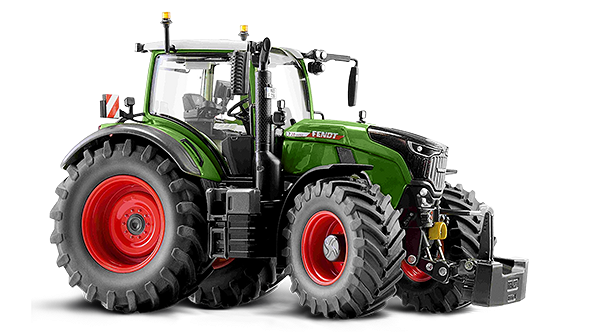 Verzamelaarsmodel Fendt 728 Vario Gen7 op witte achtergrond