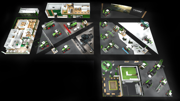Fendt stand plan Bird's eye view of the Fendt stand plan