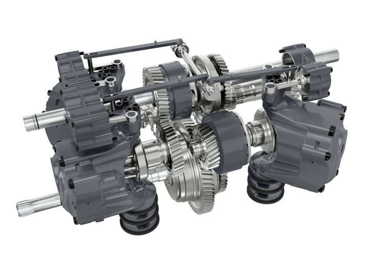 Drawing of Fendt Vario transmission