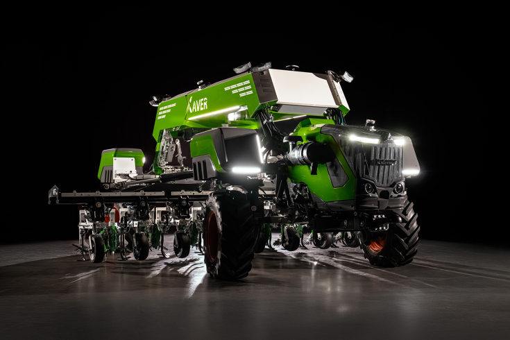 The Fendt Xaver GT with engine The Fendt Xaver GT field robot with engine