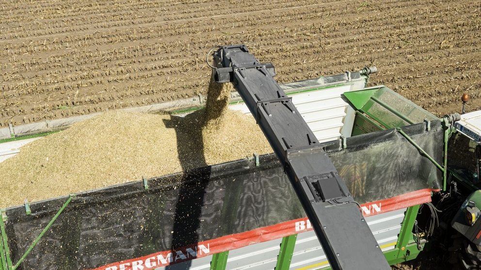 Fendt ForageQualityCam on discharge chute