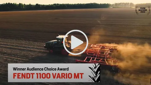 Anteprima del video YouTube sul Fendt 1100 Vario MT, vincitore del premio Audience Choice Awards a Farm Machine 2022.