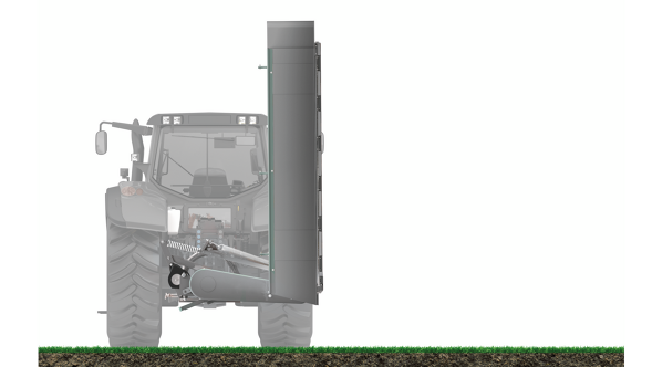 Barre falcianti Fendt Slicer ISL Barre falcianti Fendt Slicer ISL in posizione di trasporto compatta