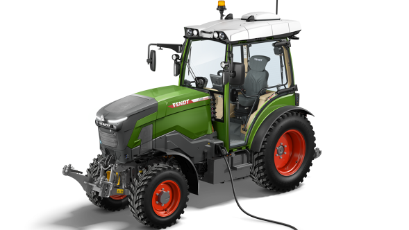 Fendt e100 V Vario assale frontale Immagine ritagliata dell’interno di un assale frontale di un Fendt e100 V Vario