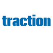 Il logo di traction blu