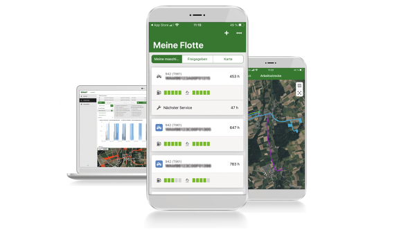 Fendt Connect: de telemetrie-oplossing van Fendt Mobiel beeld van Fendt Connect en Fendt Smart Connect