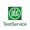 DLG-logo wit op groene achtergrond met opschrift TestService