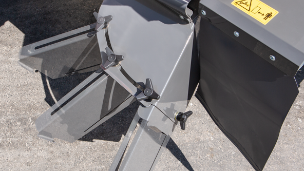 Close-up van de optionele zwadplaten