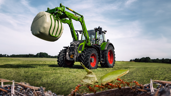 Fendt 600 Vario Trekker met voorlader