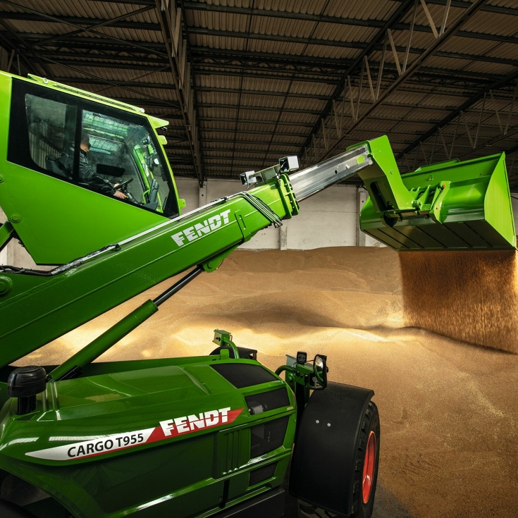 Fendt-verreiker in actie