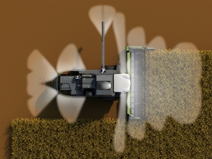 Lichtbedieningspaneel van de Fendt L-serie Close-up van het lichtbedieningspaneel in een maaidorser uit de Fendt L-serie