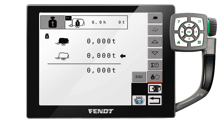 Fendt Vario Terminal weegsysteem