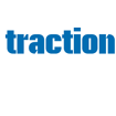 Het blauwe tractionlogo