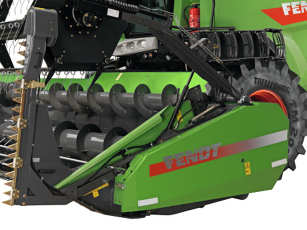 Fendt C-serie rapsskrue (ekstrautstyr) for å forbedre innhøstingsflyten for langstilkede avlinger og øke produktiviteten