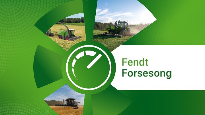 Fendt Forsesong bilde med detaljer av Fendt-maskiner som inngår i kampanjen