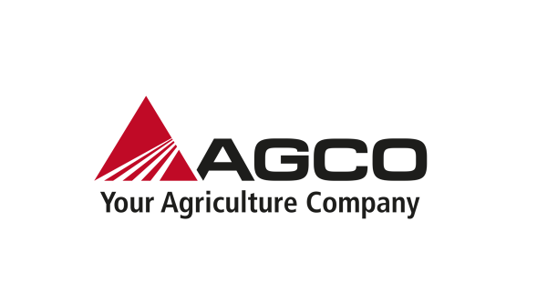 AGCO-logo AGCO-logoen med teksten «Your Agriculture Company» mot hvit bakgrunn.