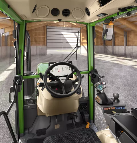 Fendt 200 VFP Vario Power dysponują montowanym seryjnie wyświetlaczem cyfrowym z 10-calowym pulpitem cyfrowym