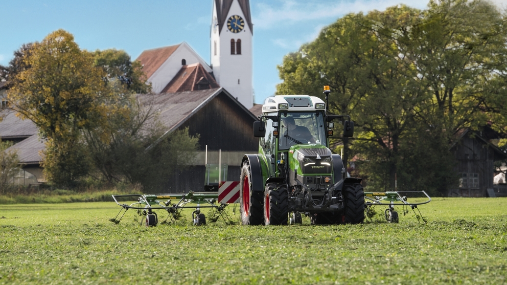 Ciągnik Fendt przy pracy