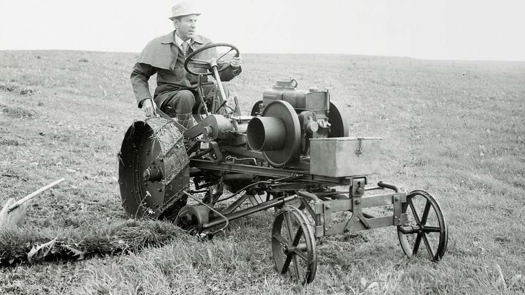 Części zamienne Fendt Classic Historyczna, czarno-biała fotografia Fendt