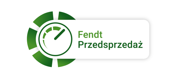 Fendt Przedsprzedaż 2026 Zielony baner kampanii Fendt z napisem „Fendt Przedsprzedaż”