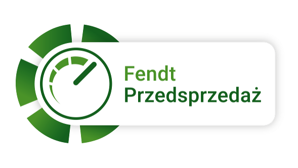 Fendt Przedsprzedaż 2026 Zielony baner kampanii Fendt z napisem „Fendt Przedsprzedaż”