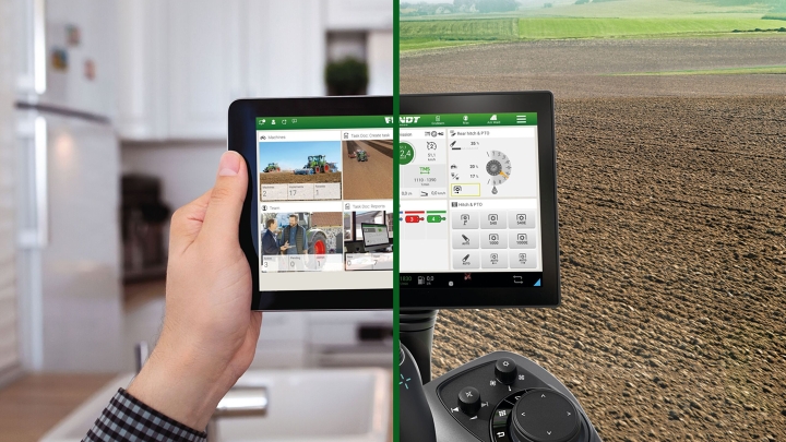 Widok laptopa z systemem FendtOne onboard - offboard