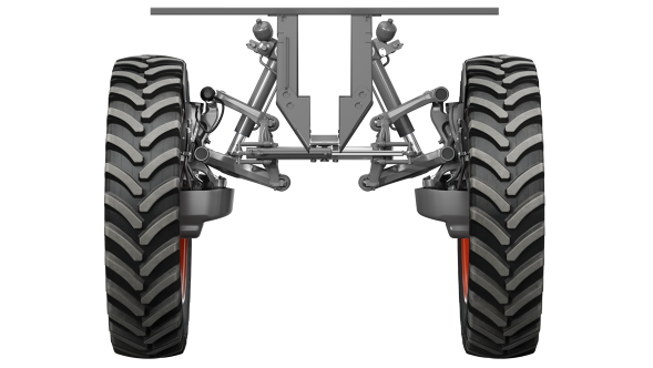 Enkel hjulupphängning Fendt Rogator 600 CGI av enkel hjulupphängning på Fendt Rogator 600
