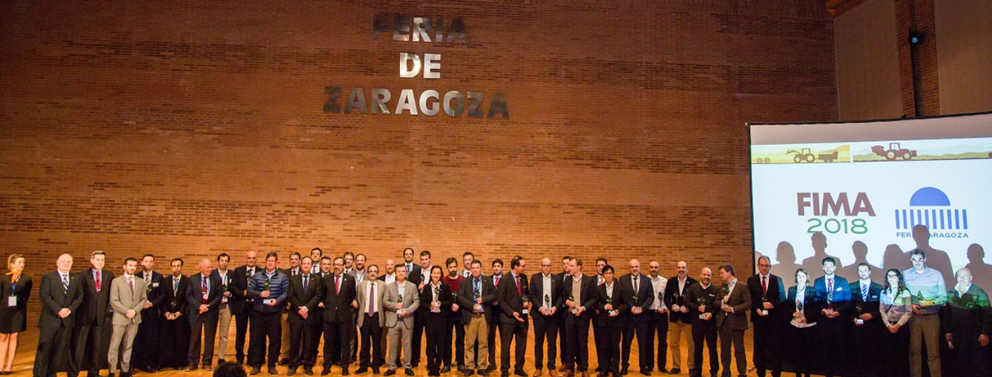 All the winners of the technical innovation prize and the FIMA Excellence Award.