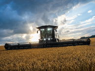 Fendt IDEAL combine harvester during grain harvesting