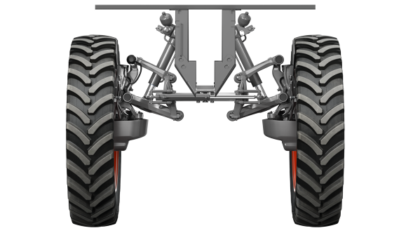 CGI of the Fendt Rogator 600 independent suspension