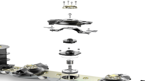 Drive modules Illustration of the individual components of the drive modules as an exploded diagram