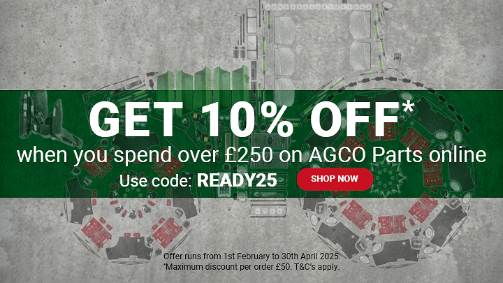 Get 10% off AGCO Parts promotion