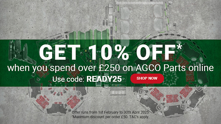 Get 10% off AGCO Parts promotion