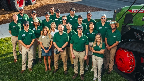 FENDT TEAM ON THE FARM PROGRESS LOT