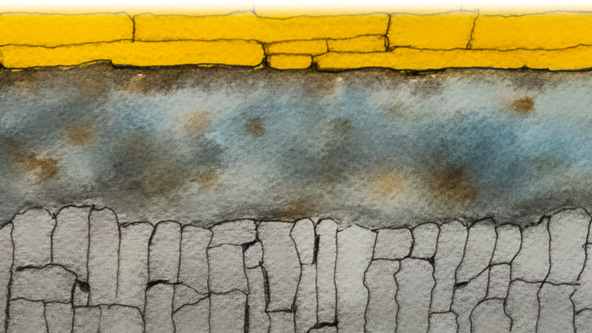 drawing of compacted soil