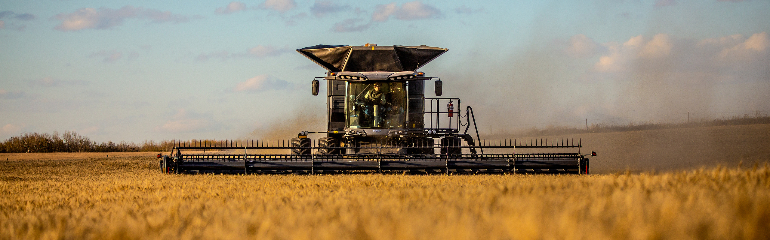 Fendt IDEAL Combine in a field of wheat