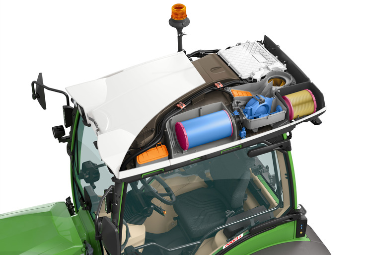 The Fendt 200 VFP Vario's new 4-pillar cab The Fendt 200 VFP Vario's new 4-pillar cab